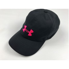 Under Armour Mujer&apos;s UA Renegade Hat OSFA Black Pink Adjustable Cap 1272182 NWOT  eb-73893679